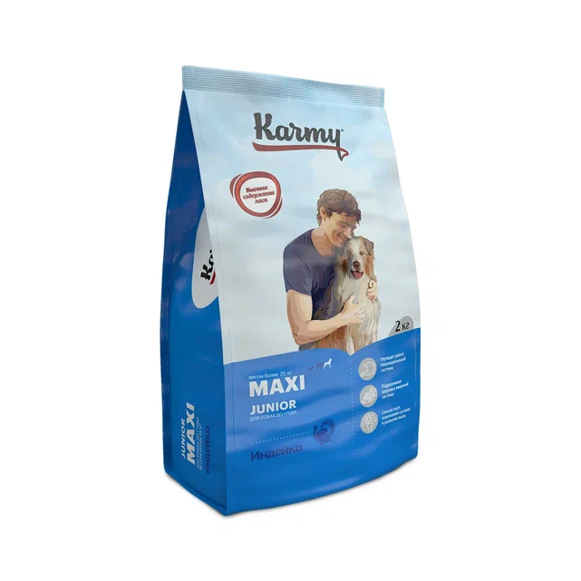 Karmy Maxi Junior для щенков крупных пород (индейка с рисом)