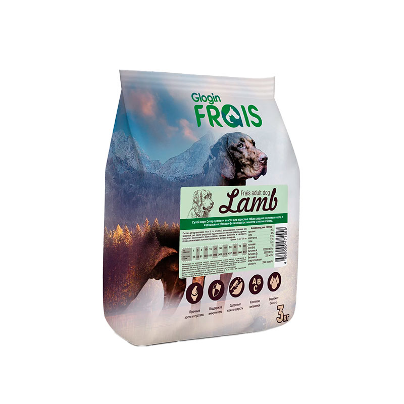 Frais Adult Dog Lamb для взрослых собак средних и крупных пород (ягненок)
