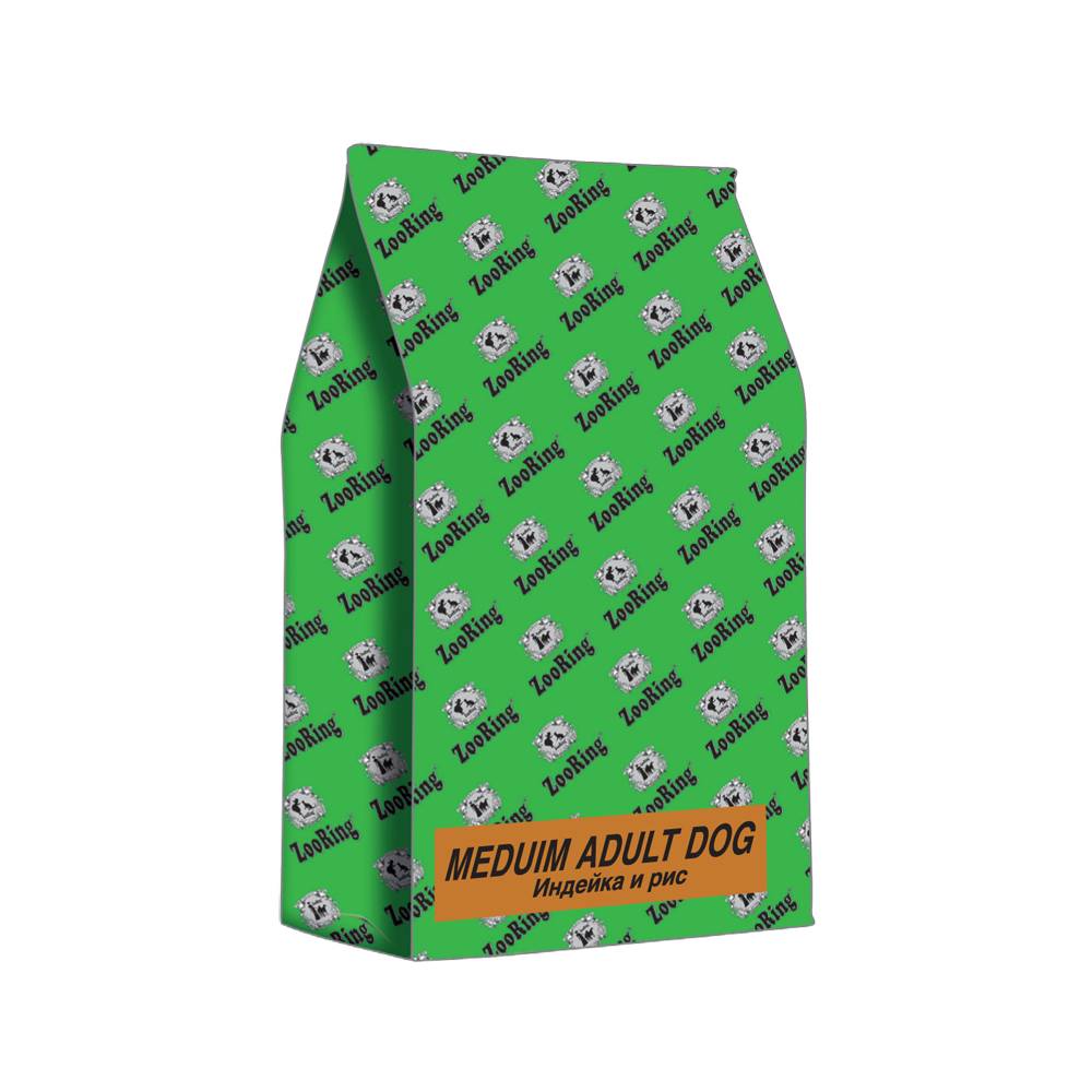ZooRing Medium Adult Dog (индейка и рис)