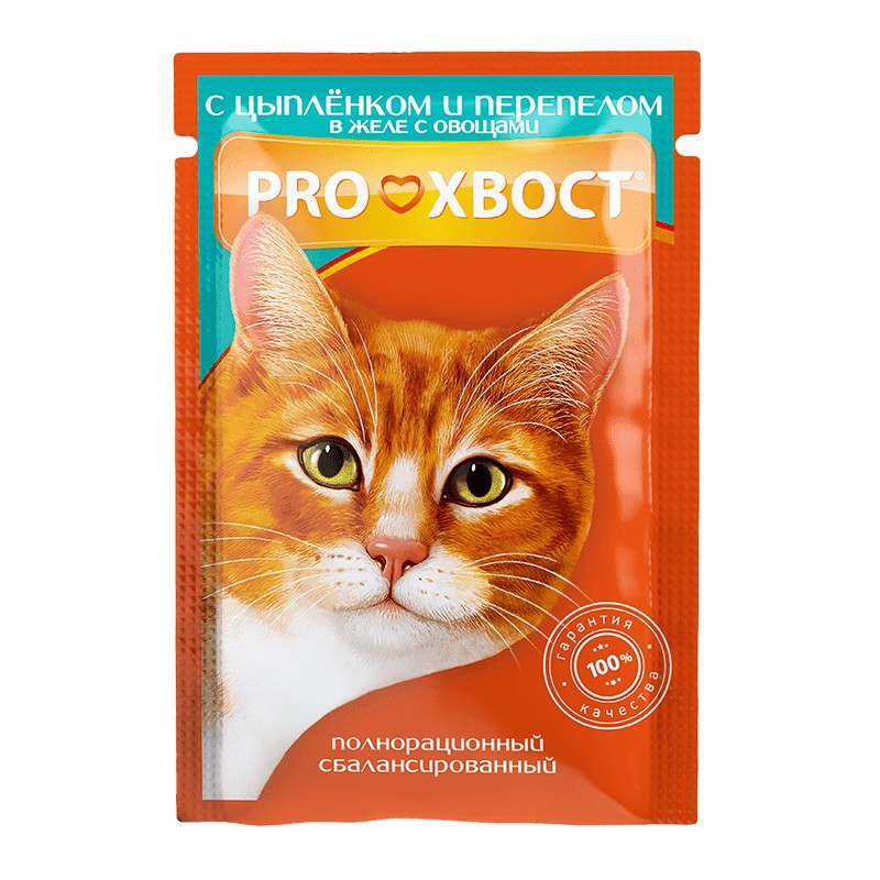 ProХвост (с цыпленком и перепелом в желе / 85 грамм)