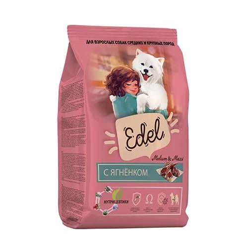 Edel Medium & Maxi для взрослых собак средних и крупных пород с ягненком