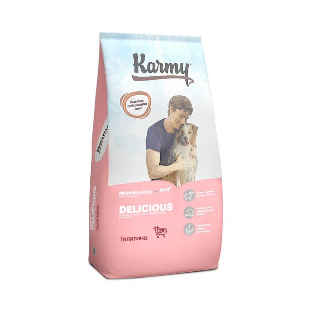 Karmy Delicios Maxi & Medium (телятина)