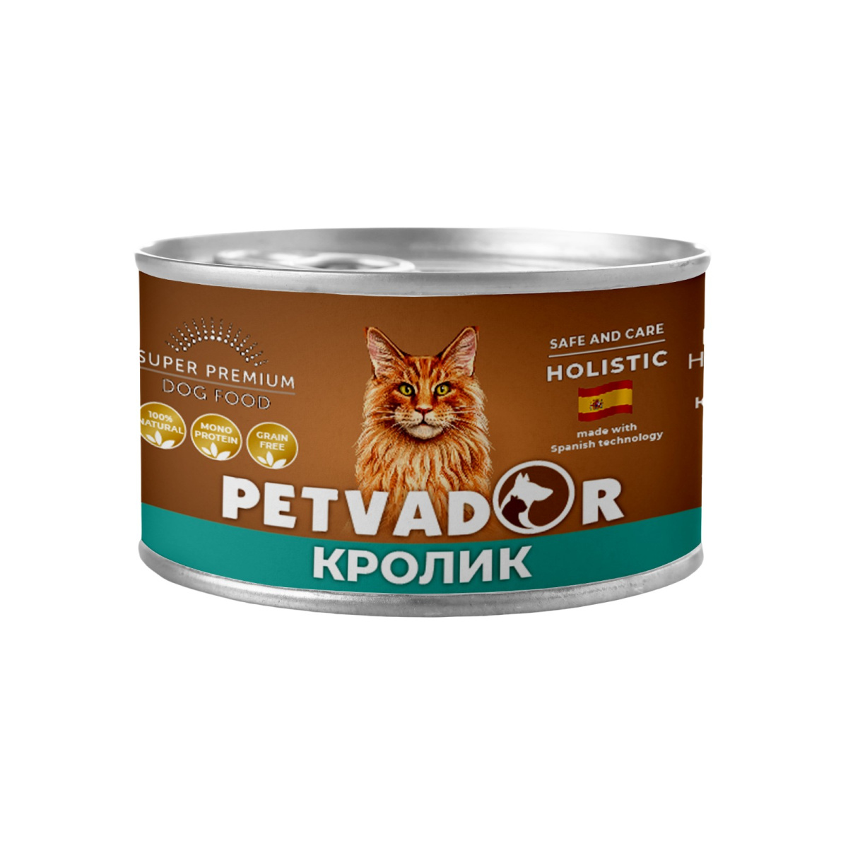 Влажный корм для кошек Petvador (кролик с цукини)