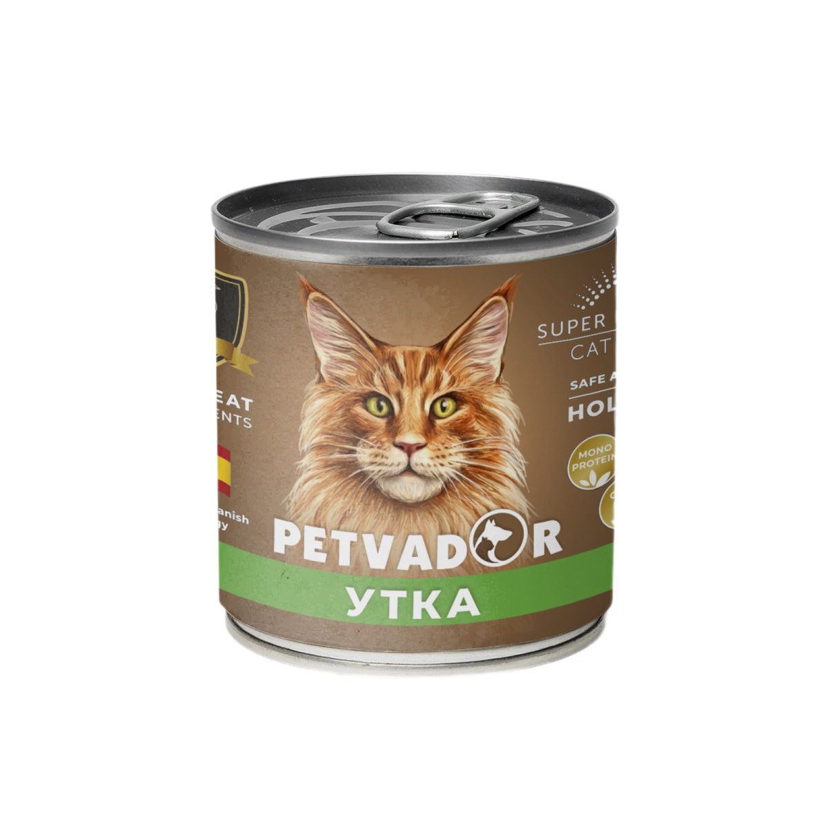 Влажный корм для кошек Petvador (утка с льняным маслом)