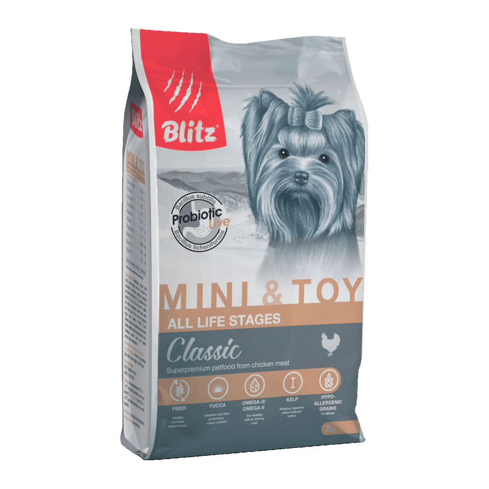 Blitz Classic Mini & Toy Breeds для собак мелких и миниатюрных пород