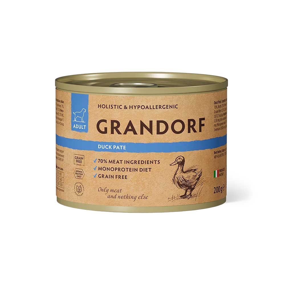 Влажный корм для собак Grandorf «Утка»