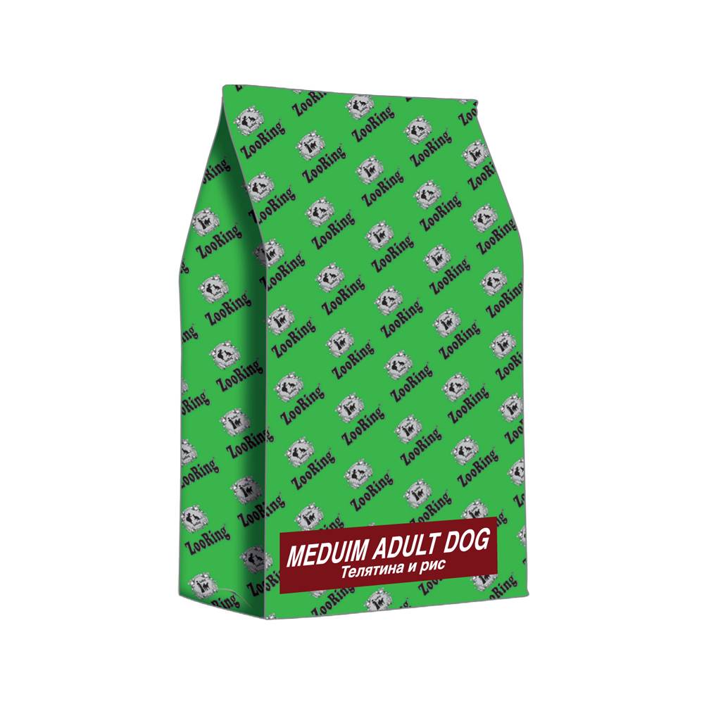 ZooRing Medium Adult Dog (телятина и рис)