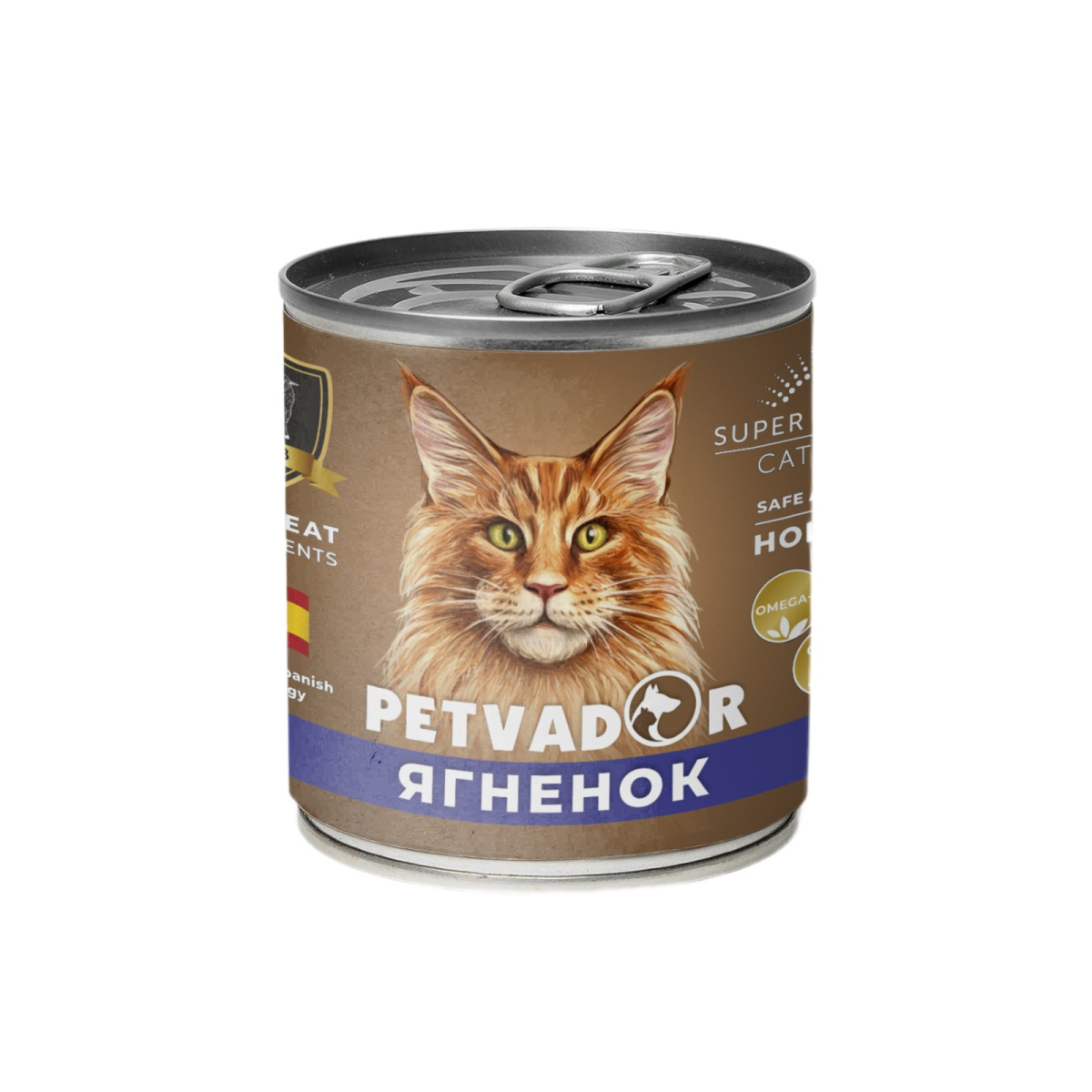 Влажный корм для кошек Petvador (ягненок и лосось)