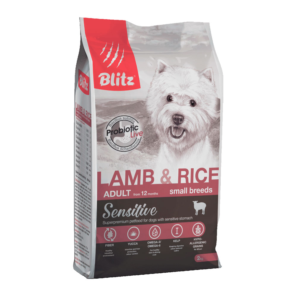 Blitz Sensitive Lamb & Rice Small Breeds для собак мелких пород